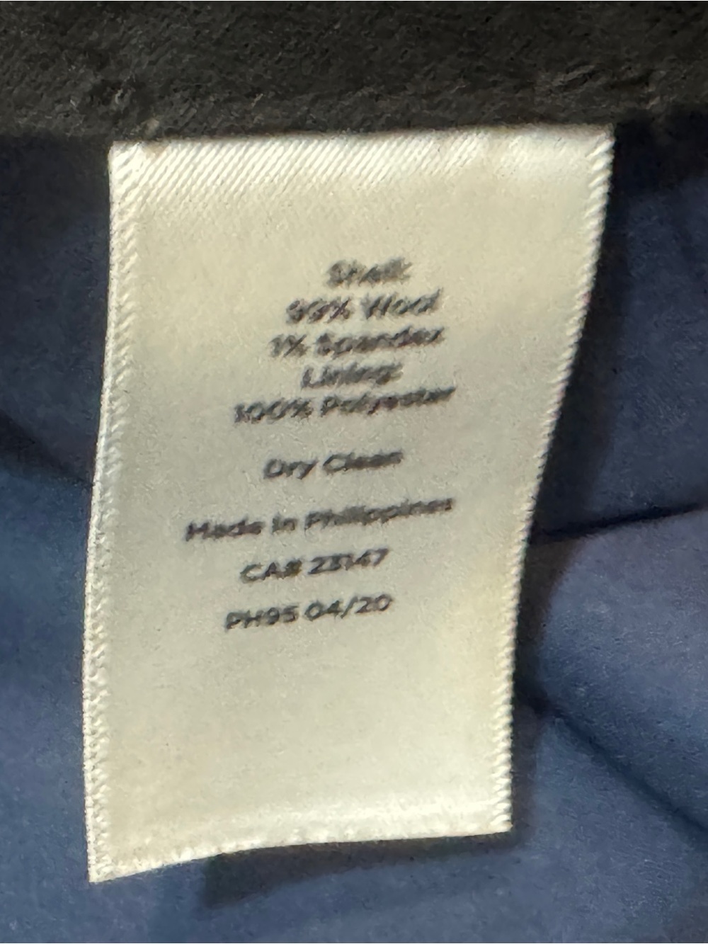 Talbots Navy Wool Straight-Leg Dress Trousers - Picture 4 of 9